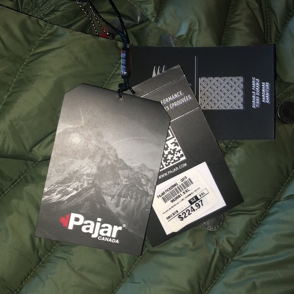 PAJAR CRYSTAL DOWN JACKET COAT 550 FILL MILITARY GREEN TRAVEL COAT - Picture 8 of 14